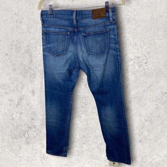 Madewell Rivet & Thread Straight Leg Premium Denim Jeans Size 24 Button Fly Jean - Picture 2 of 13